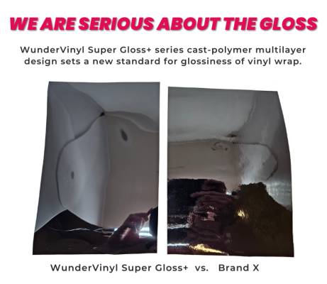 WunderVinyl Super Gloss+ vs. Brand X