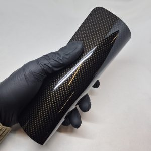 WunderVinyl Super Gloss+ Carbon Fiber Golden Black wrapping film