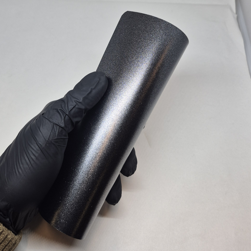 WunderVinyl Super Satin Sparkling Black bilfolie
